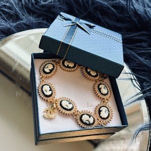 Luxury charm in handmade bracelet